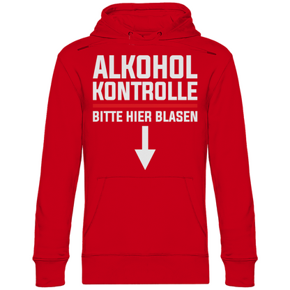 Alkohol Kontrolle bitte hier Blasen - Unisex Hoodie Red