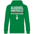 Alkohol Kontrolle bitte hier Blasen - Unisex Hoodie Kelly Green