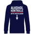 Alkohol Kontrolle bitte hier Blasen - Unisex Hoodie Navy Blue