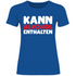 Kann Alkohol enthalten - Damenshirt Royal Blue