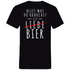 Alles was du brauchst ist Bier - Herren V-Neck Shirt Black