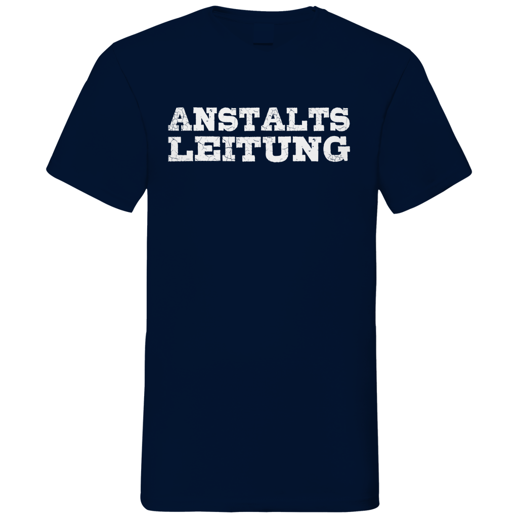 Anstalts Leitung - Herren V-Neck Shirt Navy