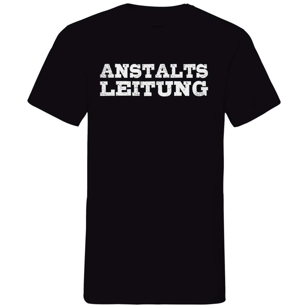 Anstalts Leitung - Herren V-Neck Shirt Black