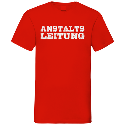 Anstalts Leitung - Herren V-Neck Shirt Red