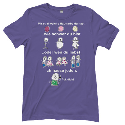 Mir egal welche Hautfarbe du hast - Damenshirt Millennial Lilac