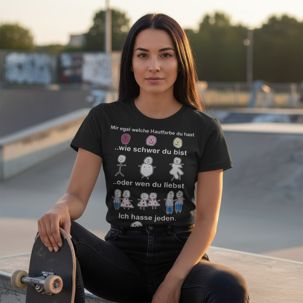 Mir egal welche Hautfarbe du hast - Damenshirt