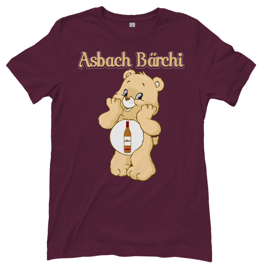 Asbach Bärchi - Glücksbärchi - Damenshirt Burgundy