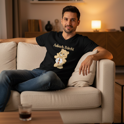 Asbach Bärchi - Glücksbärchi - Herren V-Neck Shirt