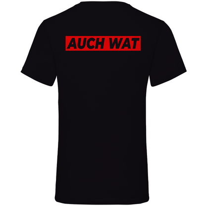 Hinten steht auch wat - Beidseitiger Druck - Herren V-Neck Shirt