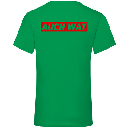 Hinten steht auch wat - Beidseitiger Druck - Herren V-Neck Shirt
