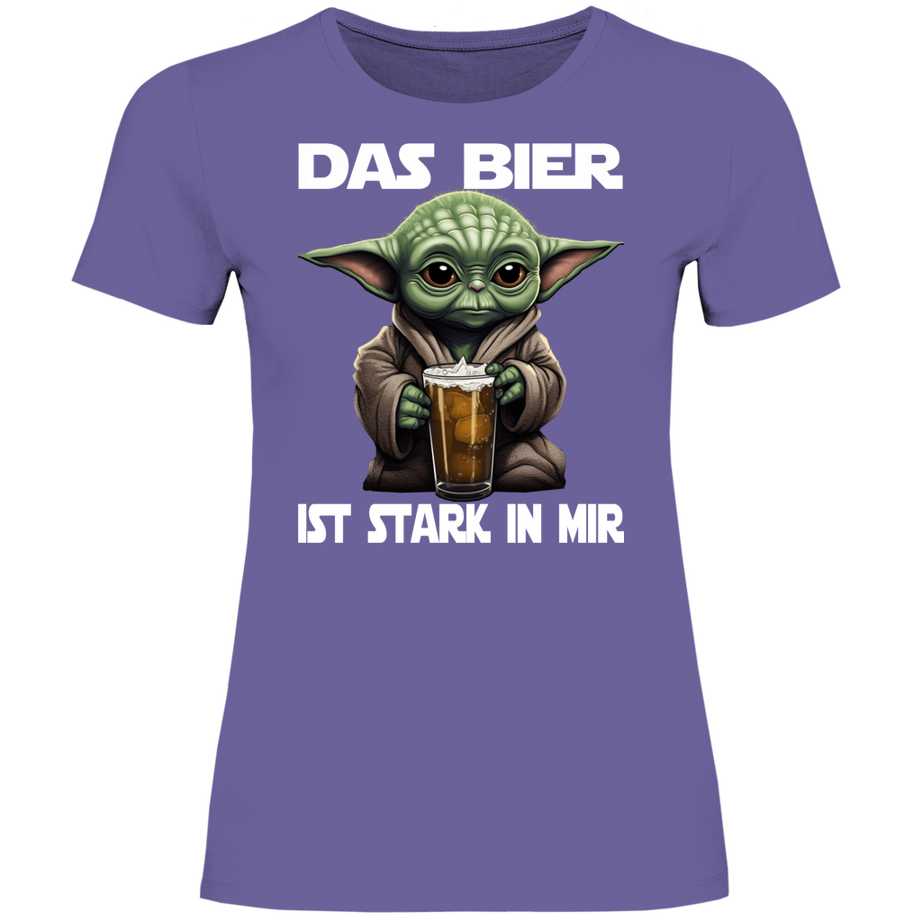 Das Bier ist stark in mir - Baby Yoda Grogu - Damenshirt