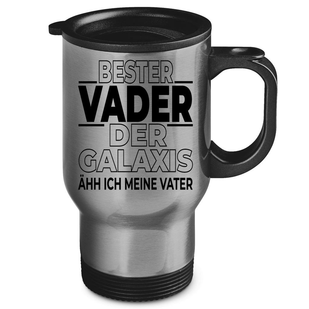 Bester Vader der Galaxis ähh ich meine Vater - Edelstahl-Thermobecher Silver One size