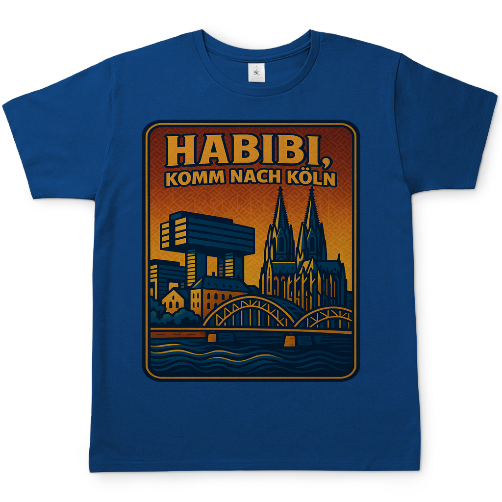 Habibi komm nach Köln - Herren T-Shirt Royal Blue