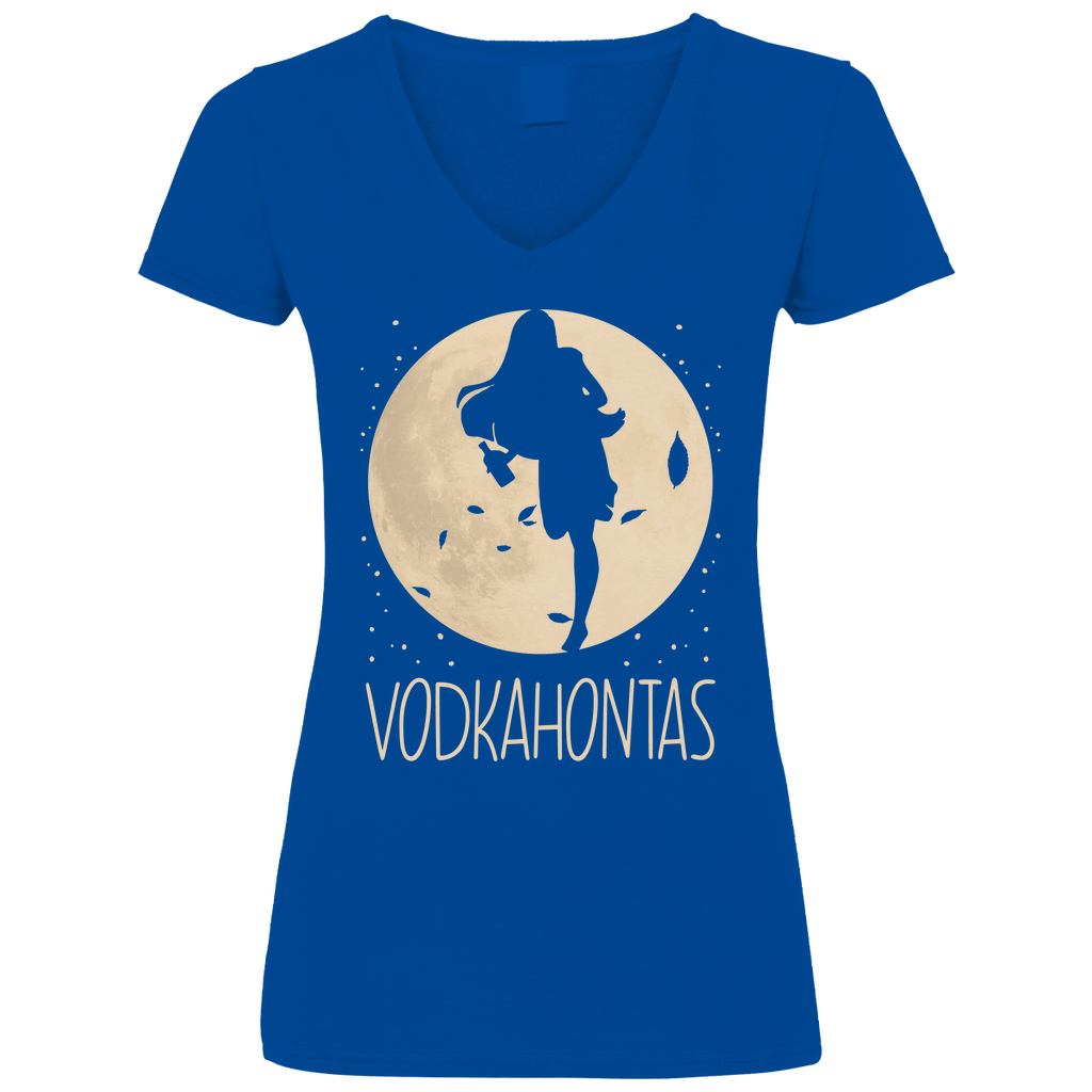 Mond Prinzessin - Vodkahontas - V-Neck Damenshirt