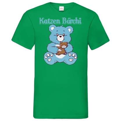 Katzen Bärchi - Glücksbärchi - Herren V-Neck Shirt
