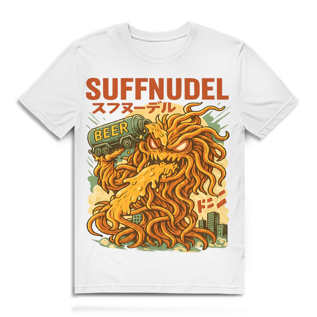 Suffnudel Bier Monster Nudel Kaiju - Herren Premium Bio T-Shirt White