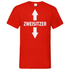 Zweisitzer - Herren V-Neck Shirt Red