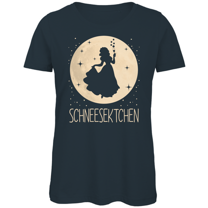 Mond Prinzessin - Schneesektchen - Damen Premium Bio T-Shirt Dark Grey