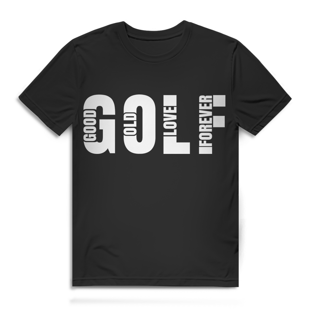 Golf T-Shirt Herren – Good Old Golf Love Forever – Geschenk für Autofans Black