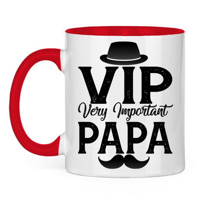 VIP very important Papa - Tasse zweifarbig Red