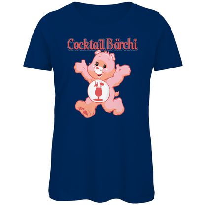 Cocktail Bärchi - Glücksbärchi - Damen Premium Bio T-Shirt Navy