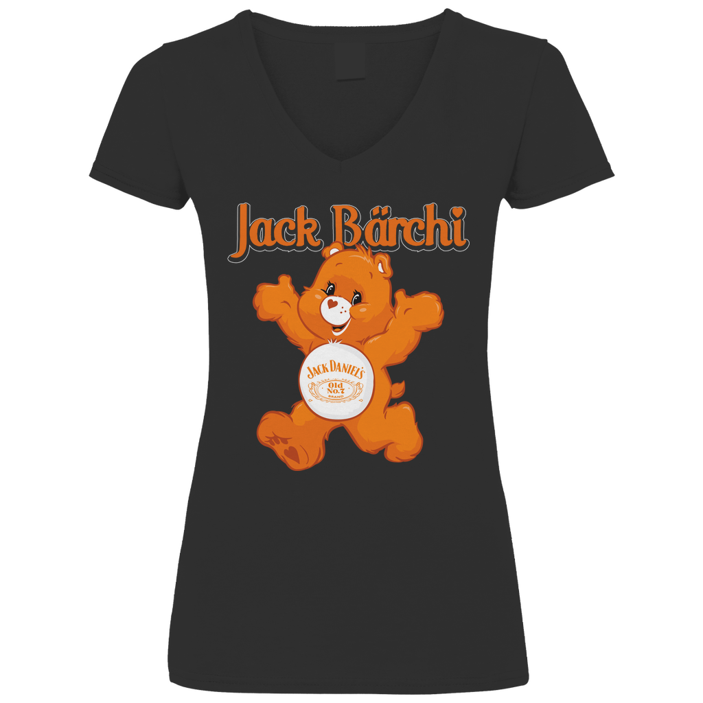 Jack Bärchi - Glücksbärchi - V-Neck Damenshirt