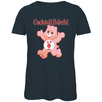 Cocktail Bärchi - Glücksbärchi - Damen Premium Bio T-Shirt Dark Grey