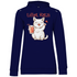 Lillet Katzi Katze - Damen Hoodie Navy Blue