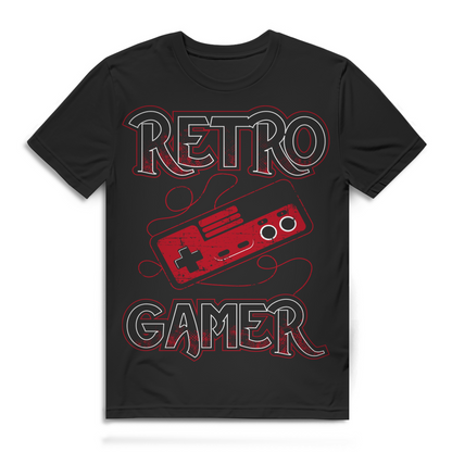 Gaming T-Shirt für Herren – Retro Gamer mit klassischem 80s Controller Print