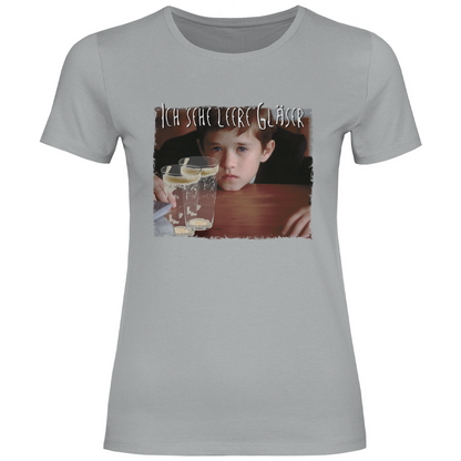 Ich sehe leere Gläser - Damenshirt Pacific Grey