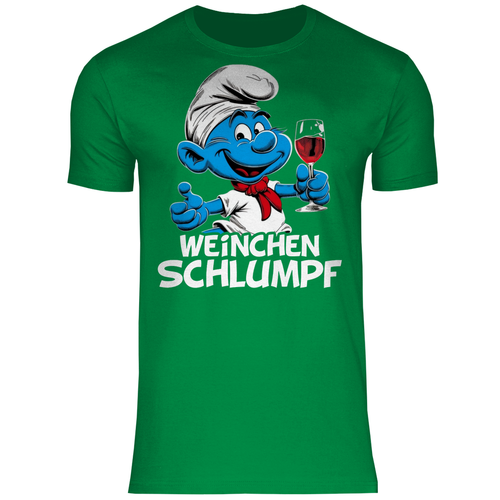 Weinchen Schlumpf Grafik - Herren Shirt