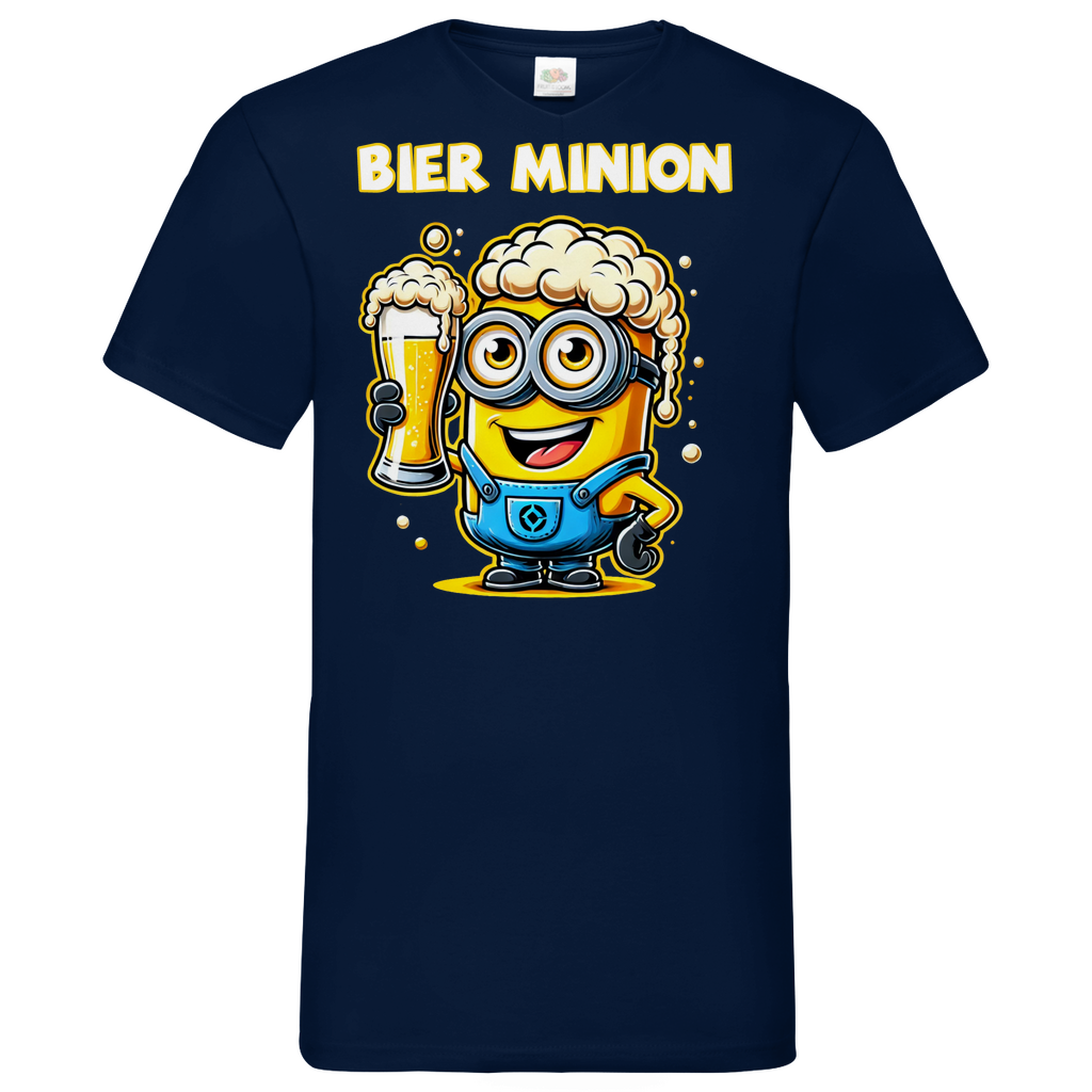 Bier Minion - Herren V-Neck Shirt