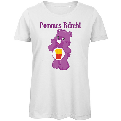 Pommes Bärchi - Glücksbärchi - Damen Premium Bio T-Shirt White