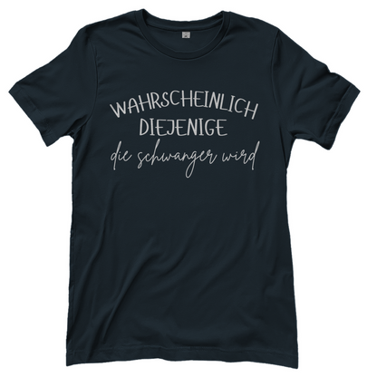 Wahrscheinlich diejenige Partnerlook - Die schwanger wird - Damenshirt Dark Grey Solid