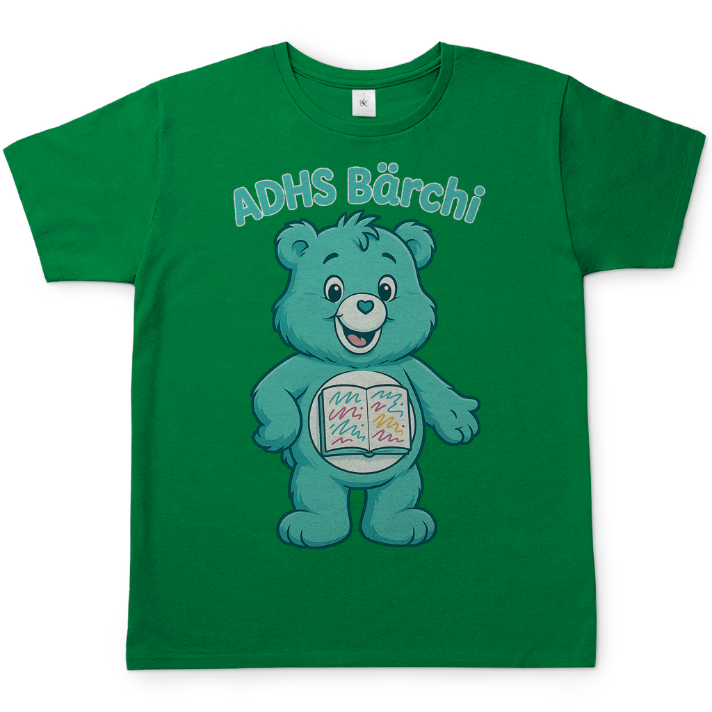 ADHS Bärchi - Glücksbärchi - Herren T-Shirt Kelly Green