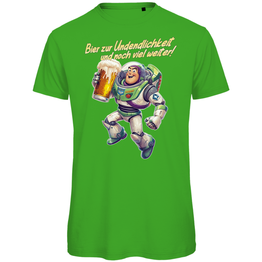 Bier zur Unendlichkeit und noch viel weiter - Buzz Lightyear Toy Story - Herren Premium Bio T-Shirt Real Green