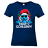 Druffi Schlumpf Grafik - Damenshirt Navy