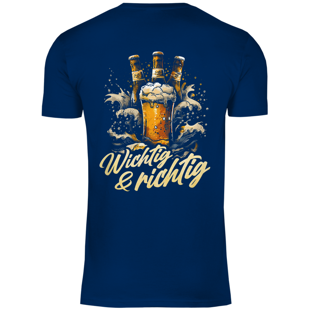 Wichtig &amp; richtig Bier - Herren Shirt