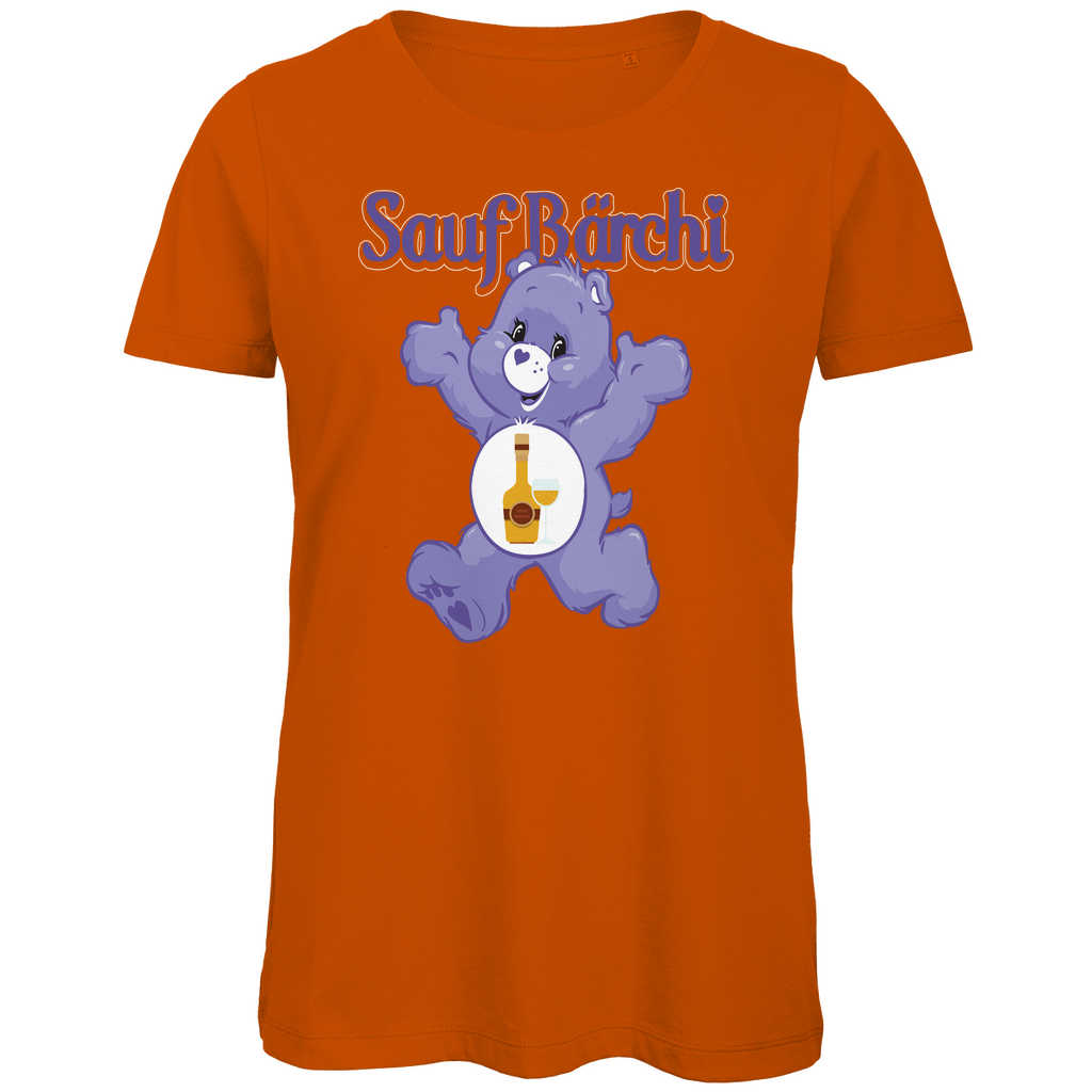 Sauf Bärchi - Glücksbärchi - Damen Premium Bio T-Shirt Urban Orange