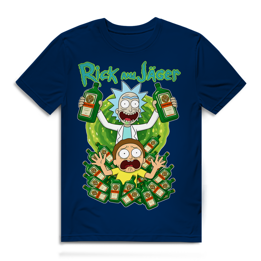 Rick and Jäger mit Morty Jägermeister - Herren Premium Bio T-Shirt