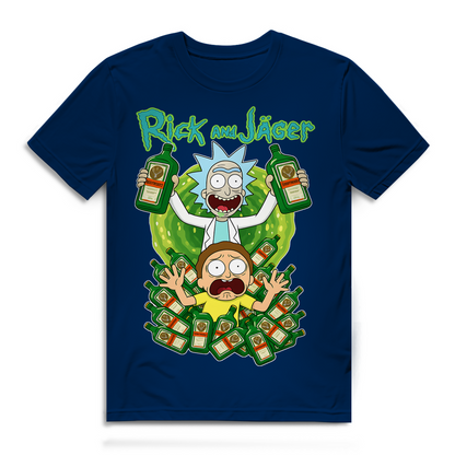 Rick and Jäger mit Morty Jägermeister - Herren Premium Bio T-Shirt