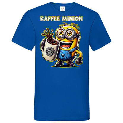 Kaffee Minion - Herren V-Neck Shirt