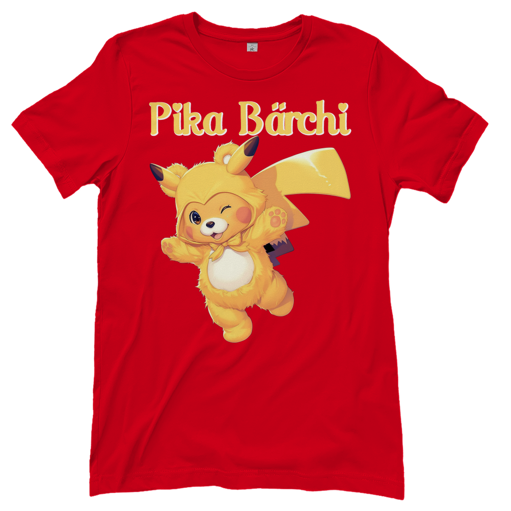 Pika Bärchi - Glücksbärchi - Damenshirt Red