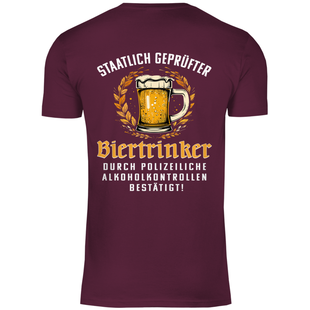 Staatlich geprüfter Biertrinker - Herren Shirt