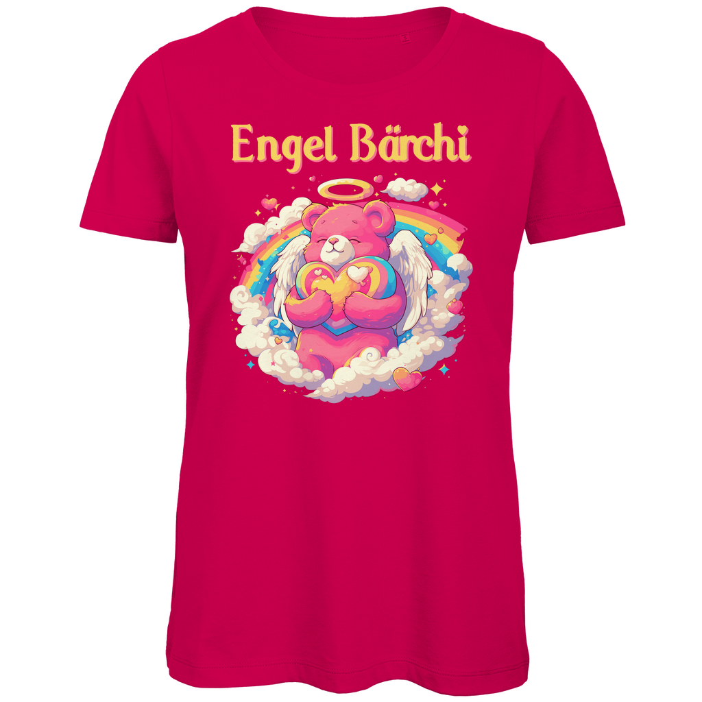 Engel Bärchi - Glücksbärchi - Damen Premium Bio T-Shirt Fuchsia