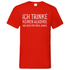 Ich trinke keinen Alkohol nur Bier für mich danke - Herren V-Neck Shirt Red
