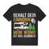 Behalt dein Einhorn mein Womo ist viel schöner Wohnmobil T Shirt Camping Herren Black