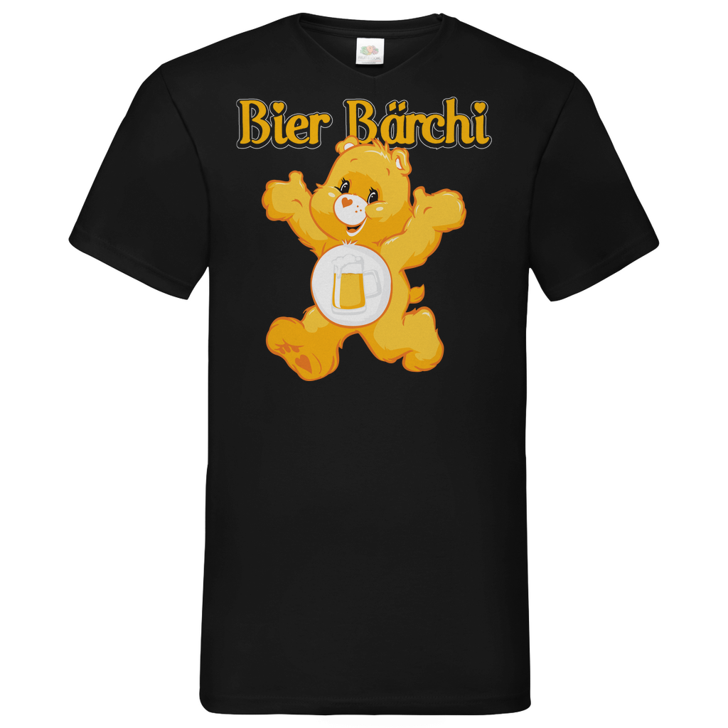 Bier Bärchi - Glücksbärchi - Herren V-Neck Shirt