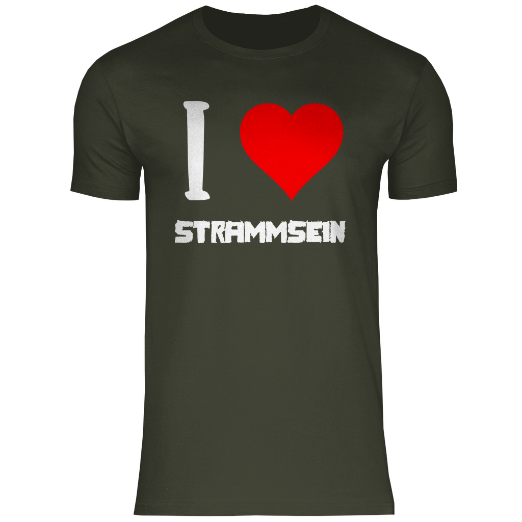 I love Strammsein - Herren Shirt Urban Khaki