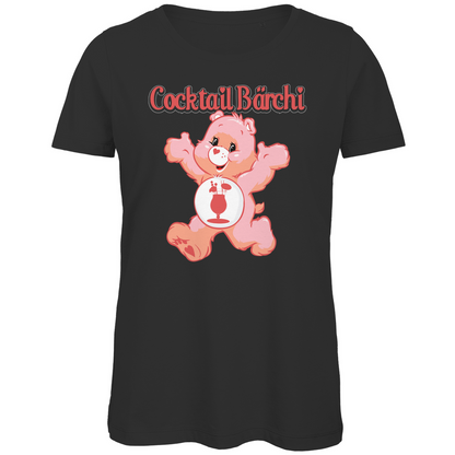 Cocktail Bärchi - Glücksbärchi - Damen Premium Bio T-Shirt Black